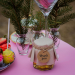 Бонбоньерка с медом на свадьбу, стиль "Рустик"