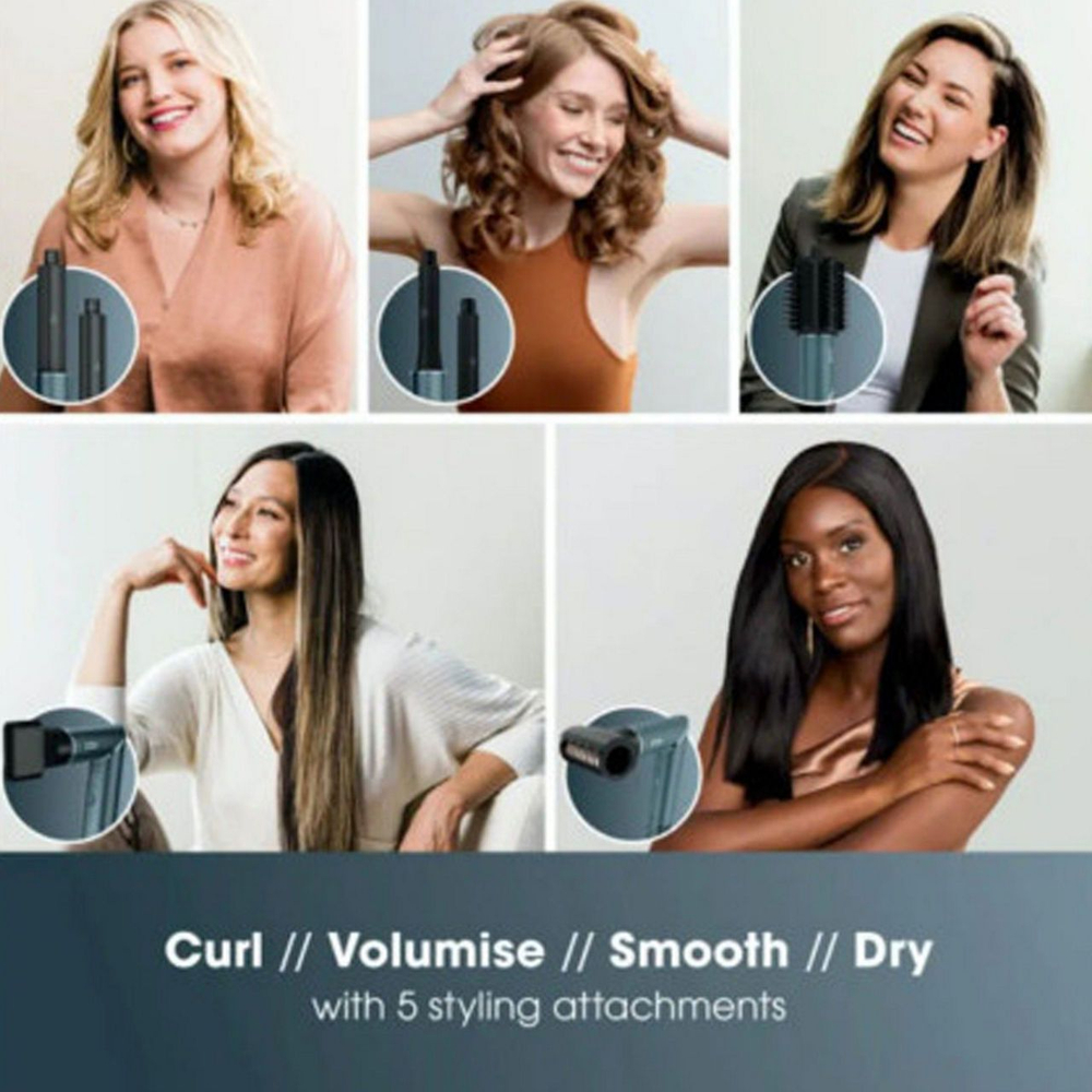 Набор для укладки и сушки волос 5 в 1 Shark FlexStyle 5-in-1 Air Styler & Hair Dryer - Teal