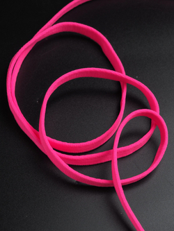Туннельная лента ярко-розовая неоновая бесшовная малоэластичная ширина 10 мм