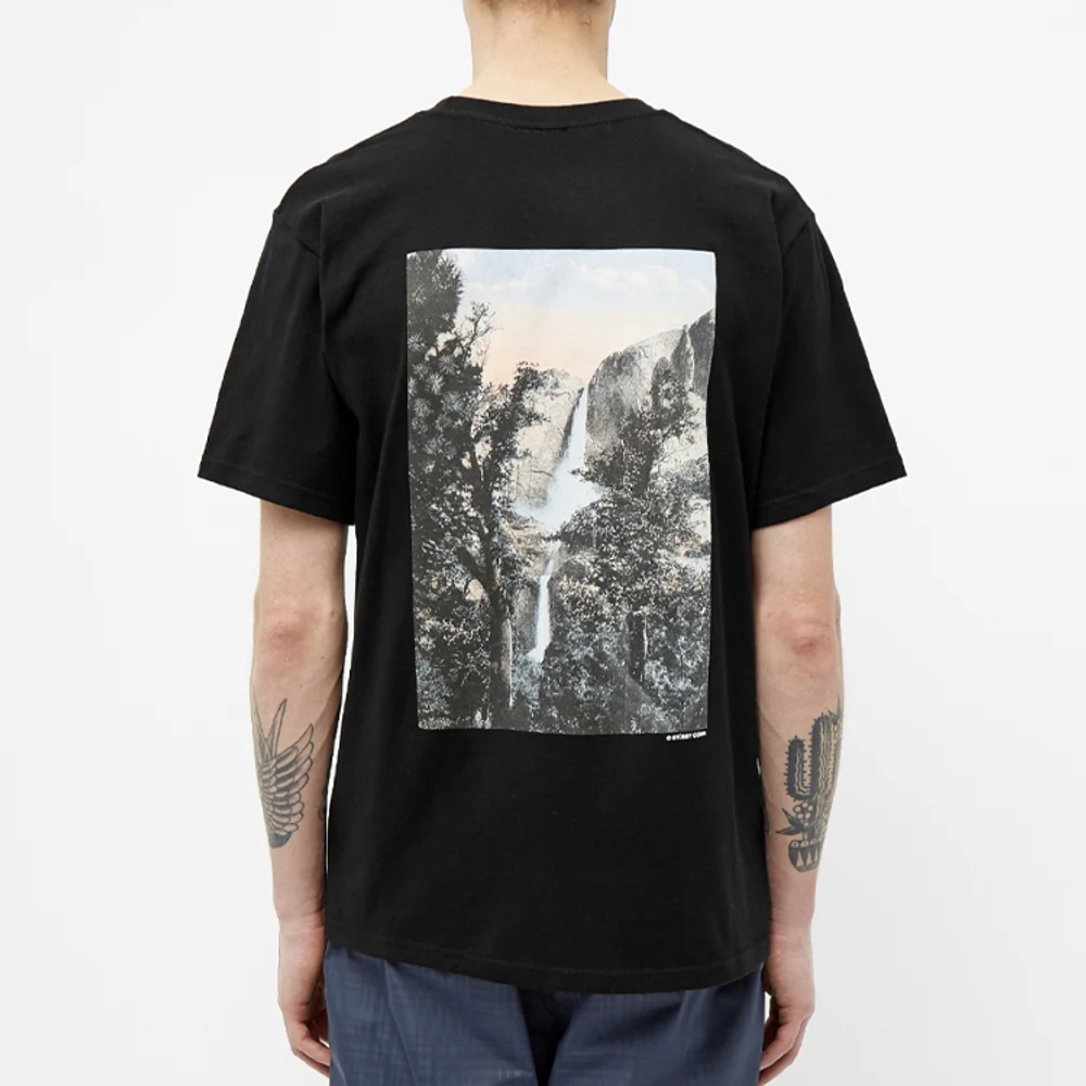 Футболки Stussy Falls Tee T, 1904475-BLACK