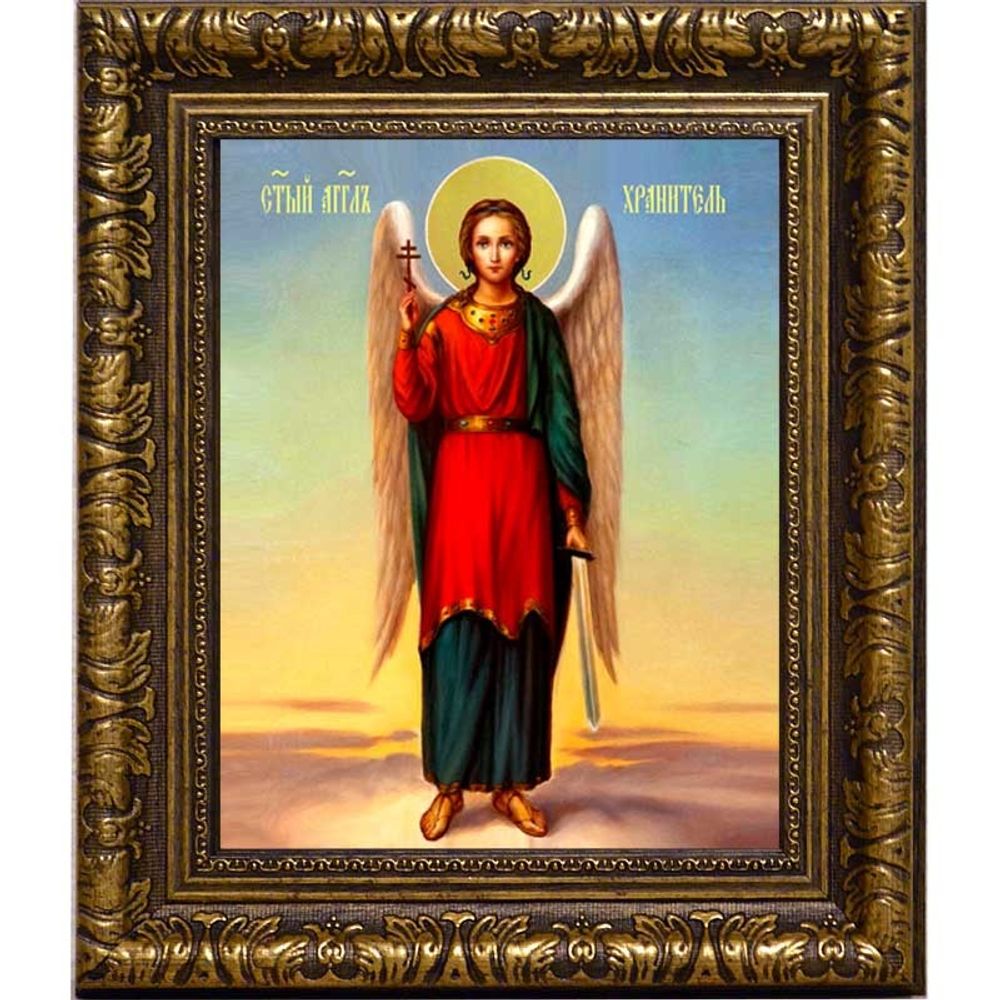 Ангел Хранитель в полный рост. Икона на холсте.