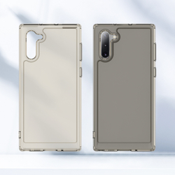 Мягкий чехол серого цвета для Samsung Galaxy Note 10, увеличенные защитные свойства, мягкий отклик кнопок