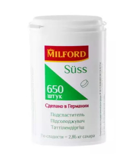 Заменитель сахара "Milford Suss" 650 таб.