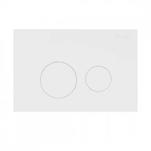Клавиша смыва Teymi Lina, двойной смыв, белый матовый  T70019WM