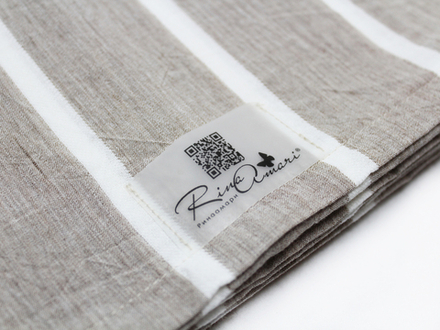 Пододеяльник на молнии Полоска широкая вареный хлопок RinaAmari Размер 110*140