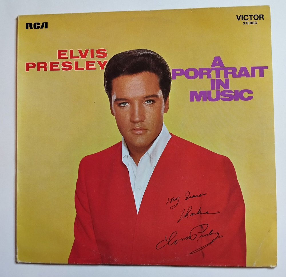 Винтажная виниловая пластинка LP Elvis Presley A Portrait In Music (Holland 1973)