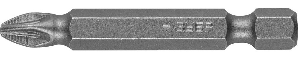 ЗУБР 2 шт, PZ2, 50 мм, кованые биты (26003-2-50-2)