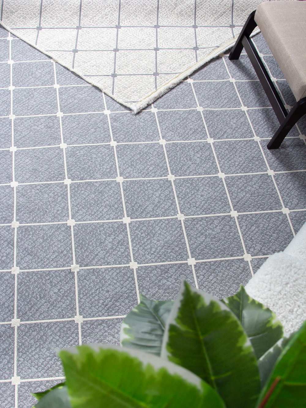 Ковер NUN1 - GREY - Прямоугольник - коллекция NUN KILIM размер 80*150 см