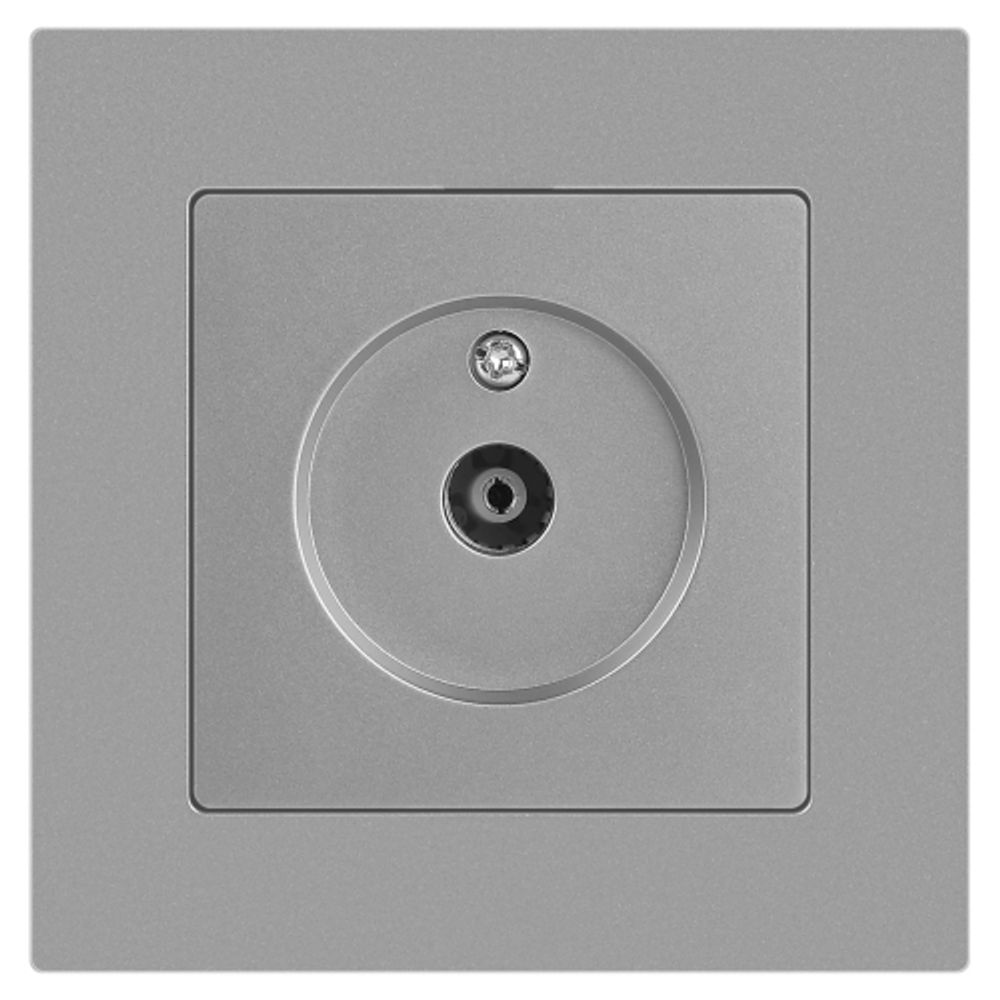 Розетка Intro Accent 6-301-03 TV одиночная, IP20, СУ, алюминий