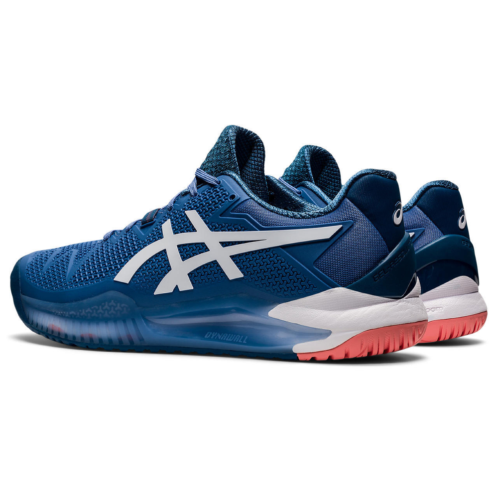 Мужские кроссовки теннисные Asics Gel-Resolution 8 - blue harmony/white
