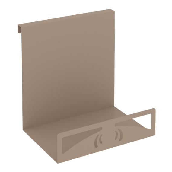 Навесной лоток для бумаг вертикальный широкий MAN-23 Металл Мокко 230*180*250