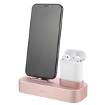 Док станция 2 в 1 Base 22 iPhone/Air Pod (CS7205-MRG) Rose gold COTEetCI