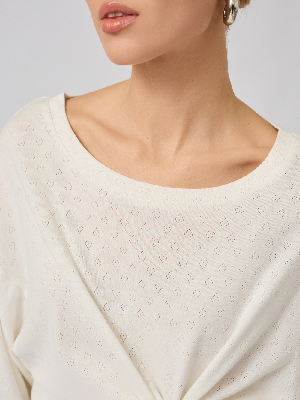 Пижама с брюками и лонгсливом " сердечки"