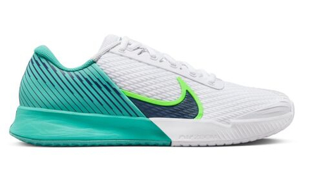 Мужские кроссовки теннисные Nike Zoom Vapor Pro 2 - белый, небесный, зеленый