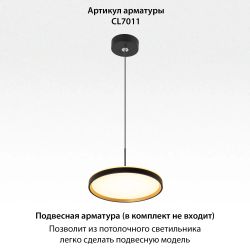 Citilux ETALON CL750241 LED Светильник с подсветкой Чёрный+Золото