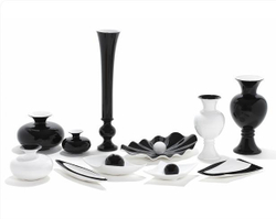 Элитная ваза декоративная Preto Branco черная от Antonio Rosa