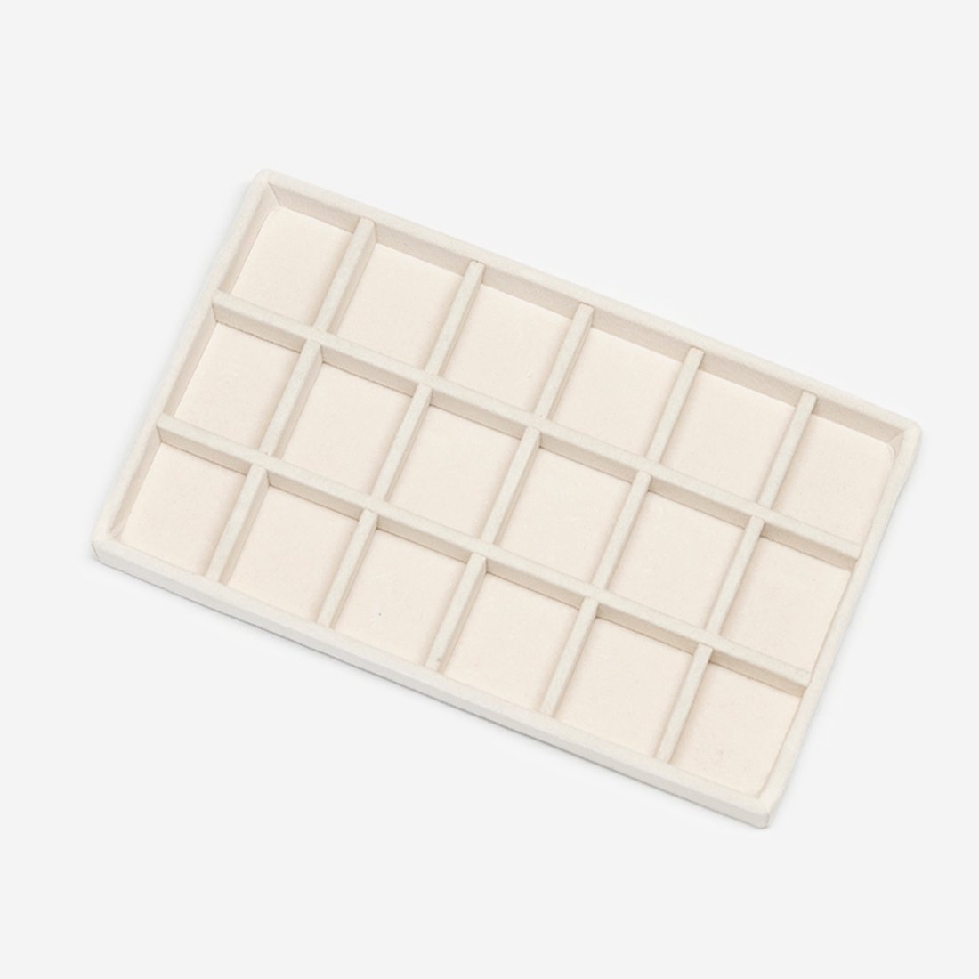 Органайзер для украшений №3, оттенок "Сливки", 210*120*24мм, велюр