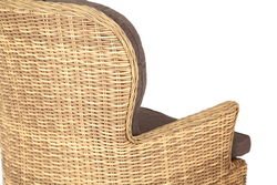 "Алиса" кресло плетеное, цвет соломенный