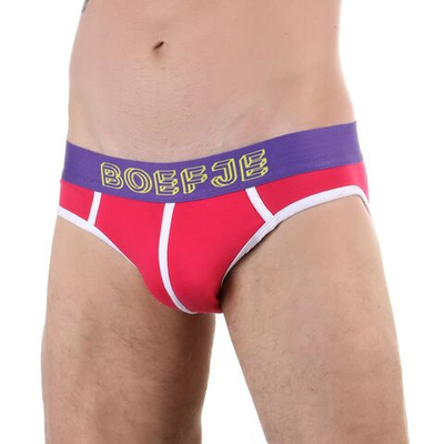 Ярко-розовые мужские трусы-джоки с брендированной резинкой (Размер: L) (Цвет: ярко-розовый)