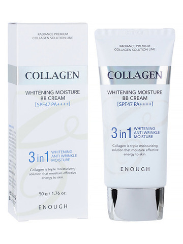 ENOUGH BB крем с коллагеном осветляющий/Collagen Whitening Moisture BB Cream 3in1 SPF47 PA+++, 50мл