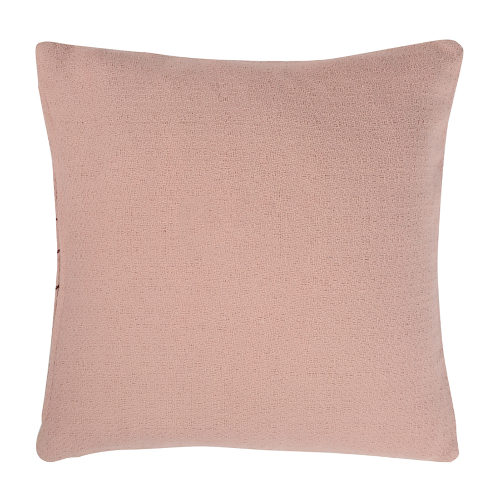 Подушка декоративная cтеганая 45х45 Tkano Ethnic пыльная роза