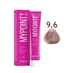 Перманентная крем-краска для волос Tefia Mypoint, цвет 9.6 очень светлый блондин махагоновый