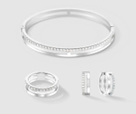 Кольцо Coeur de Lion Crystal-Silver 0136/40-1817 58