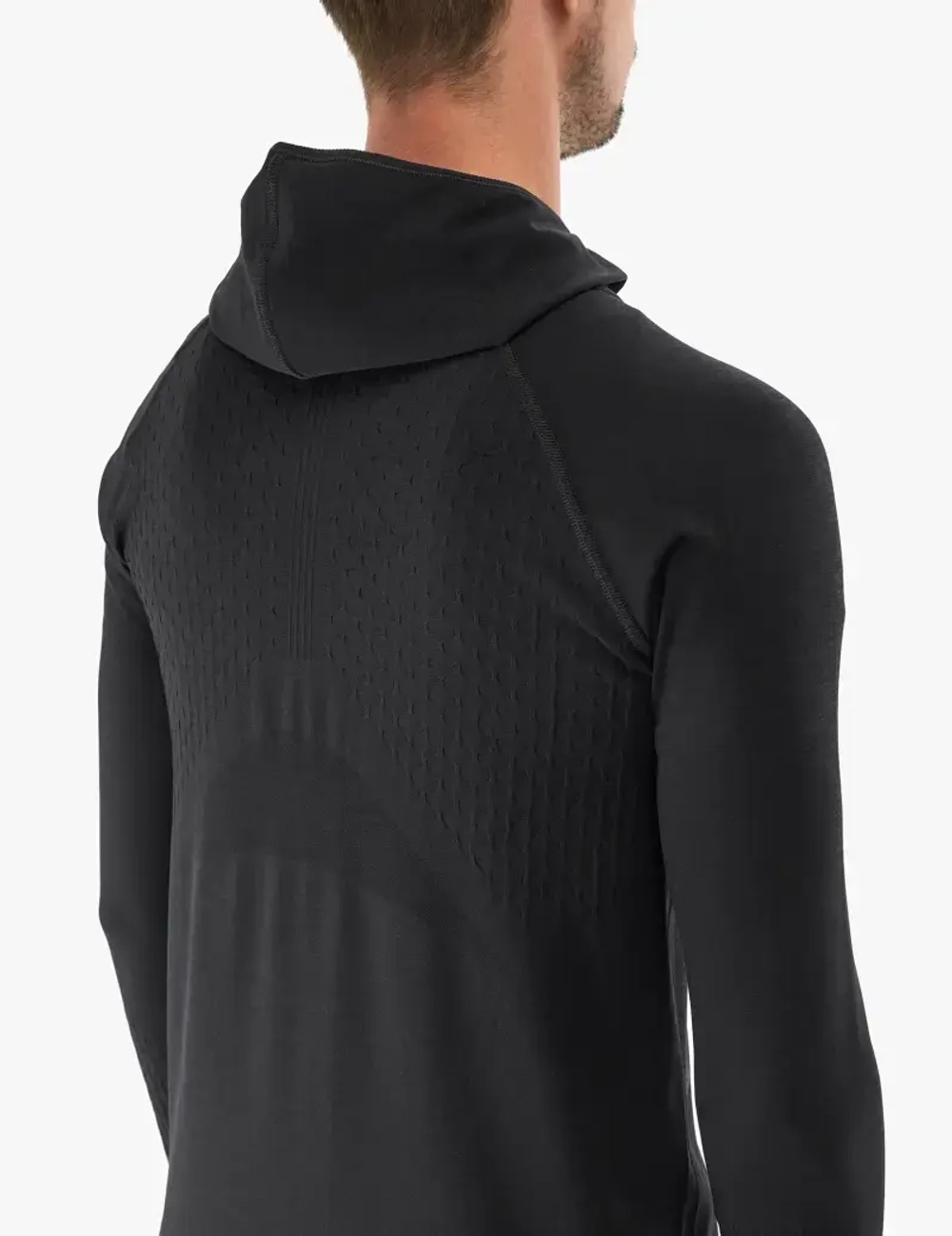 Лонгслив 3D Thermo Seamless Zip Black