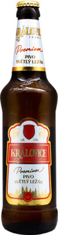 Пиво Краловице Премиум Светлый Лежак / Kralovice Premium Svetly Lezak 0.5 - стекло