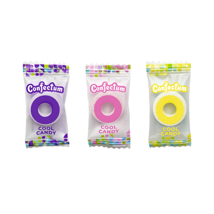 Таблетированная конфета "Confectum Cool Candy" со вкусами: виноград, клубника, ананас, 500гр х 3шт
