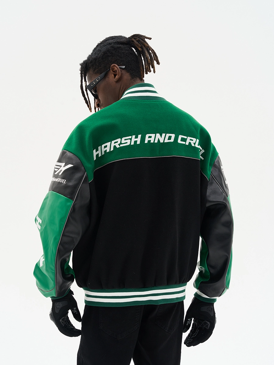 Бомбер HARSHandCRUEL "Racing" V2 Varsity Jacket