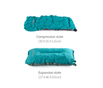 Подушка самонадувающаяся Naturehike 46х27х9,5 см, голубая, артикул NH17A001-L-LB. Под заказ.