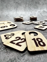 Номерки гардеробные дерево