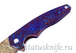 Нож Чебуркова Касатка Whale Custom Ti DRAGONSKIN Bertie Rietveldфотография - 3