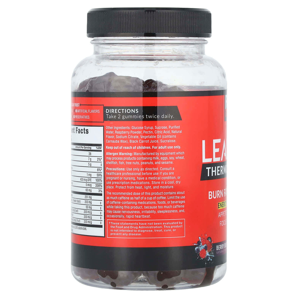 Force Factor, LeanFire® Thermo Gummies, Berry Burst, 60 жевательных таблеток