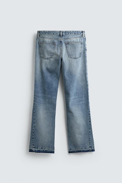 ZARA ДЖИНСЫ FLARE FIT, ВЫЦВЕТШИЙ СИНИЙ