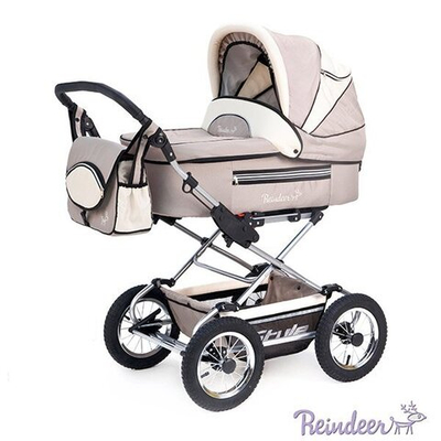 Детская коляска Reindeer Style 2 в 1 с конвертом (серый)
