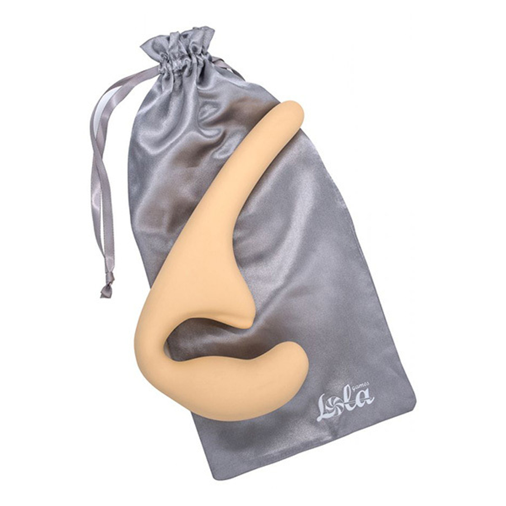 Бежевый безремневой страпон 20,5см Lola Games Seduction 5010-01lola