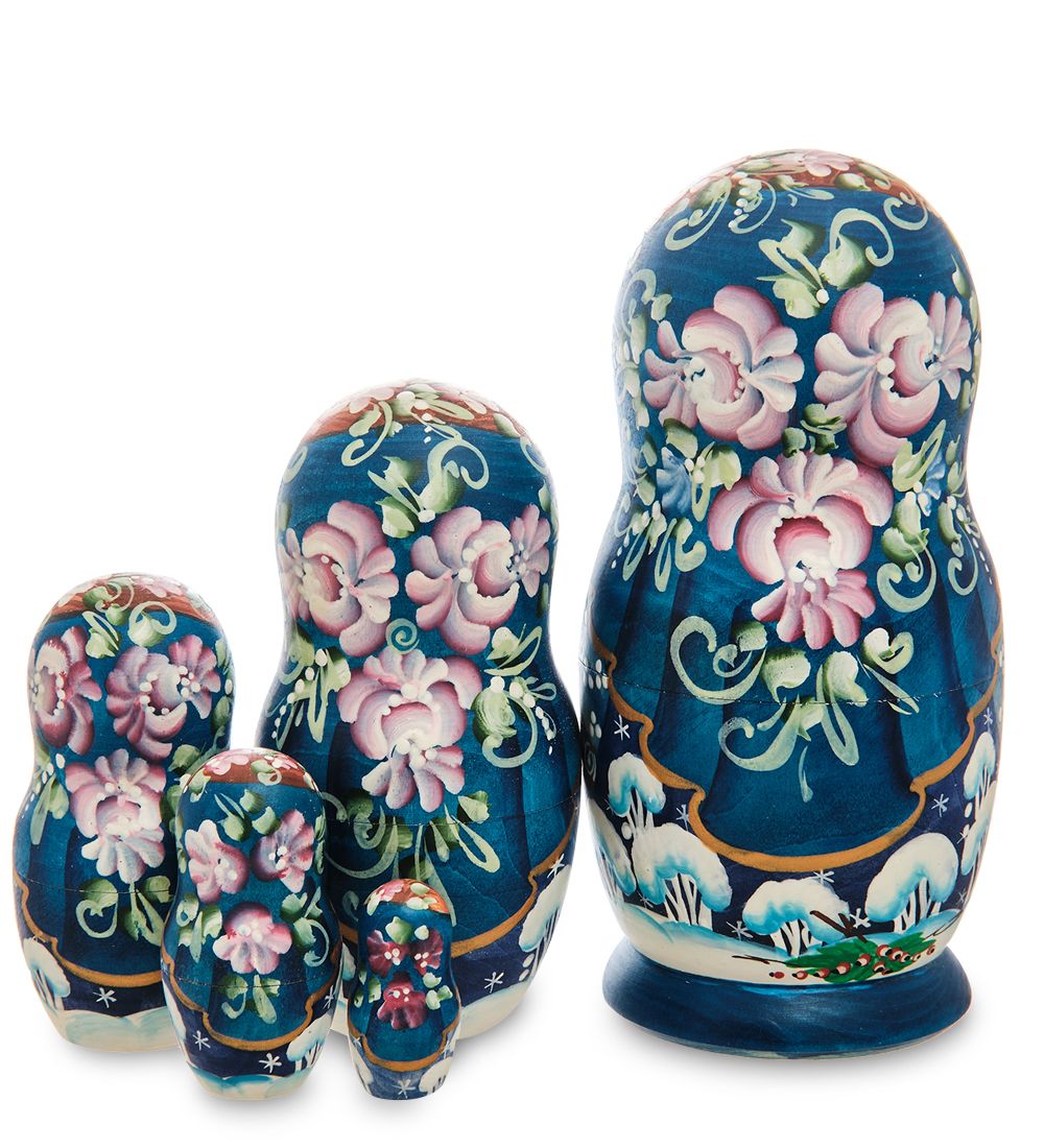 МР-16/11 Матрешка 5м «Мария со снеговиками» мал.