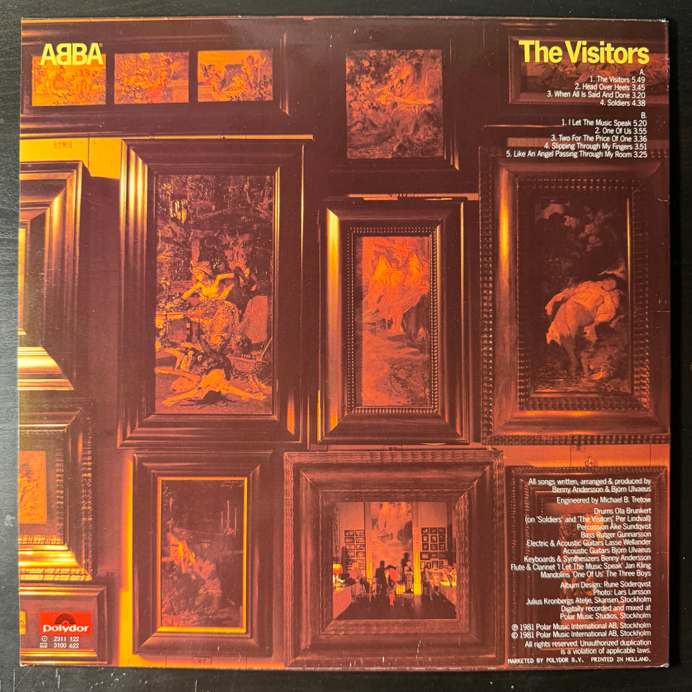 ABBA – The Visitors (Голландия 1981г.) Т