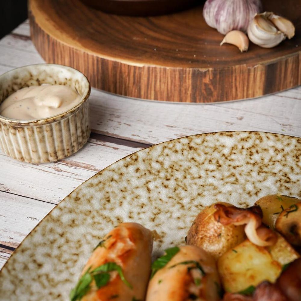 Тарелка d 28,5 см Brown Spider Silk P.L. Proff Cuisine [6]