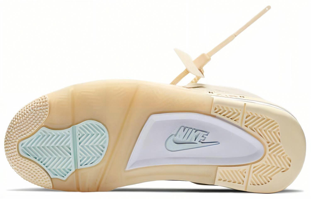 Кроссовки Off-White X Jordan Air Jordan 4 "Sail" (Женская размерная сетка)