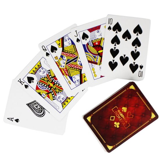 Карты для покера Фабрика Покера (картон 300 г / см 2)