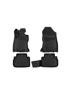 Коврики в салон для SUBARU Forester, 2018- кроссовер, 4шт. (полиуретан) ELEMENT3D02012210K