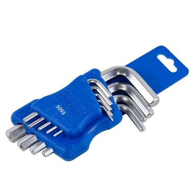 Набор ключей Г-образных 6-гранных 9пр. (1.5, 2, 2.5, 3-6, 8, 10мм)в пластиковом держателе Forsage F-5093