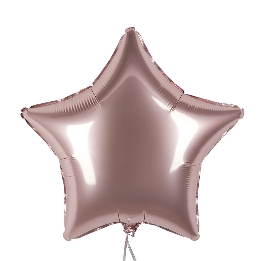 Шар (18''/46 см) Звезда, Грибной, Сатин, 1 шт.