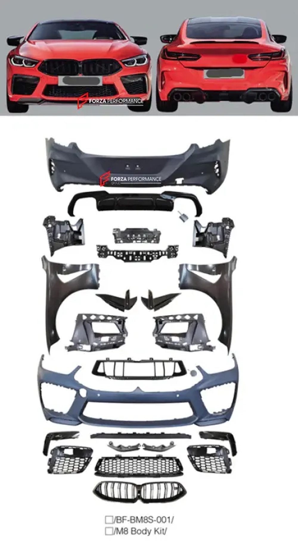 Обвес переделка для BMW 8 серии G14/G15 в M8 БМВ