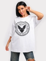 Футболка оверсайз больших размеров принт