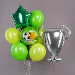 Шар (33''/84 см) Фигура, Кубок Чемпиона, Серебро, 1 шт. в уп.