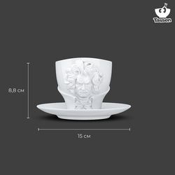 Чайная пара Talent, Ludwig van Beethoven, 260 мл, белая